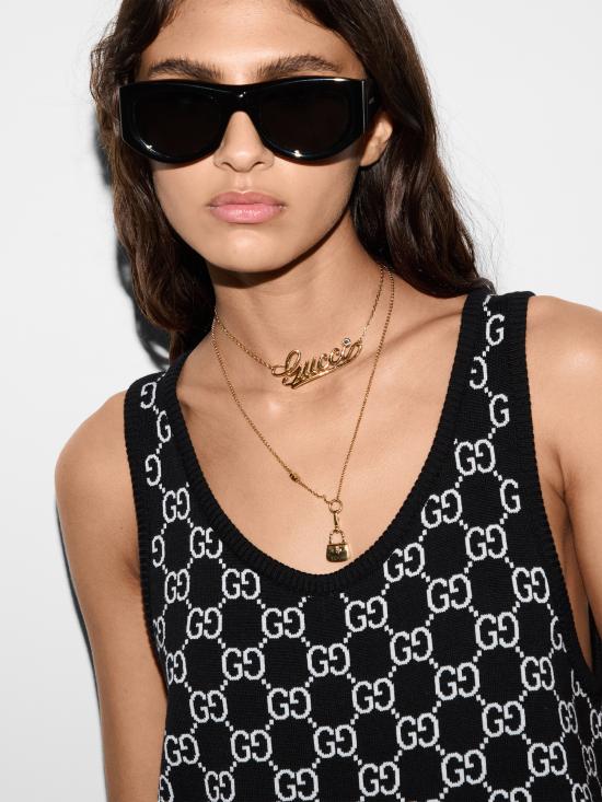 25SS 구찌 미디 원피스 786403XKD8T 1070 Black - GUCCI