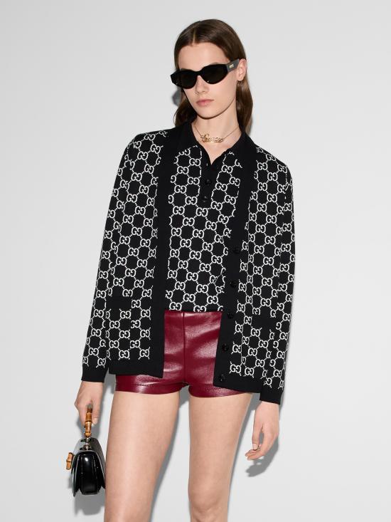 25SS 구찌 폴로 티셔츠 814273XKEJP 1070 Black - GUCCI