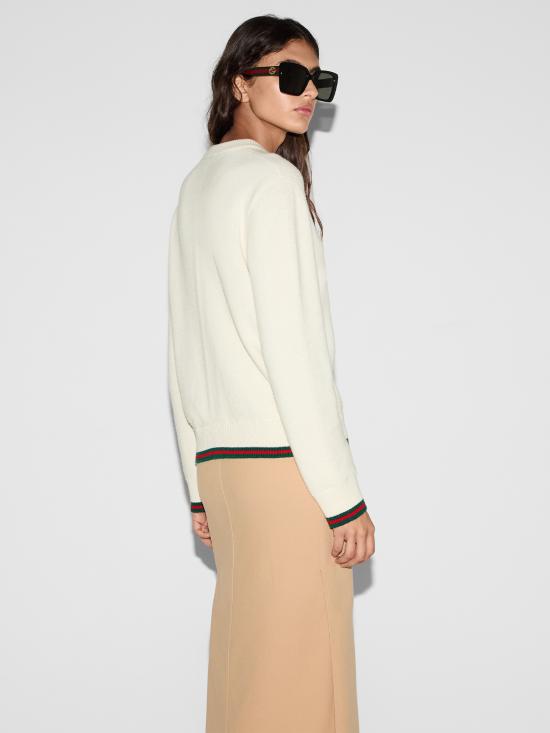 25SS 구찌 스웨터 813843XKEI2 9257 White - GUCCI