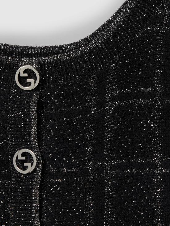 25SS 구찌 숏 원피스 812132XKEDI 1138 Black - GUCCI