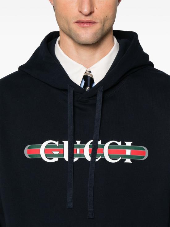 25SS 구찌 후드 티셔츠 788771XJG59 4735 Blue - GUCCI