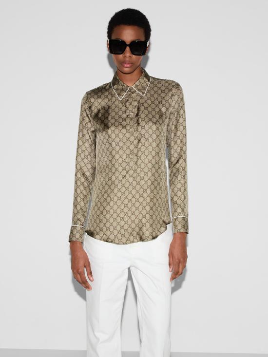 25SS 구찌 셔츠 813313ZANRP 2237 Beige - GUCCI