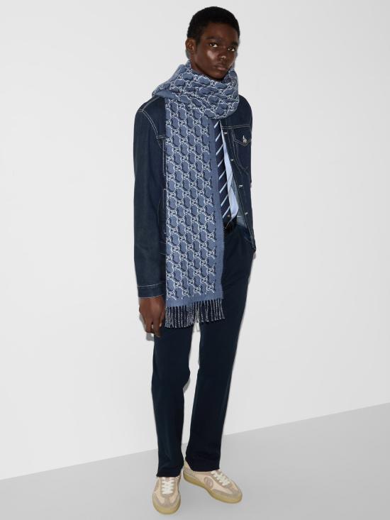25SS 구찌 머플러/스카프 8098254G200 4468 Blue - GUCCI