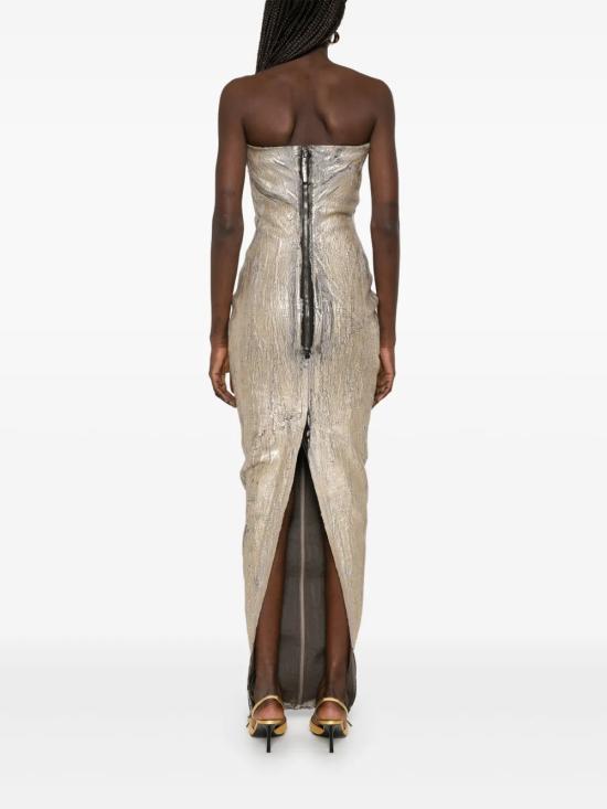 25SS 릭 오웬스 미디 원피스 RP01E7524SGMC 02 Golden - RICK OWENS