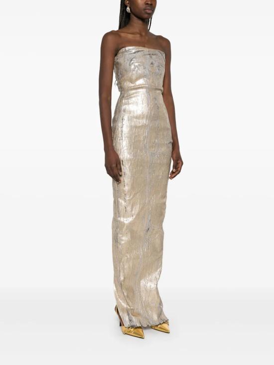 25SS 릭 오웬스 미디 원피스 RP01E7524SGMC 02 Golden - RICK OWENS