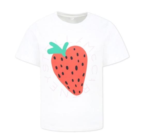 25SS [키즈] 스텔라 맥카트니 티셔츠 TW8B21 Z0434101 White - STELLA MCCARTNEY