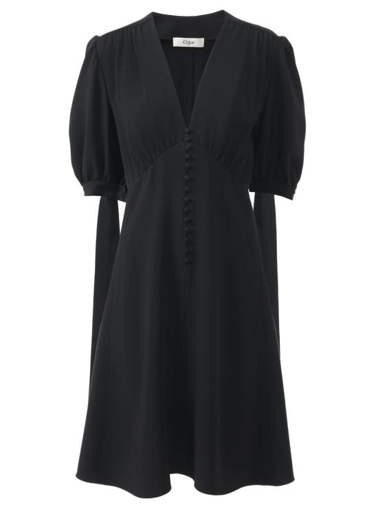 25SS 끌로에 미디 원피스 CH25SRO49263 001 Black