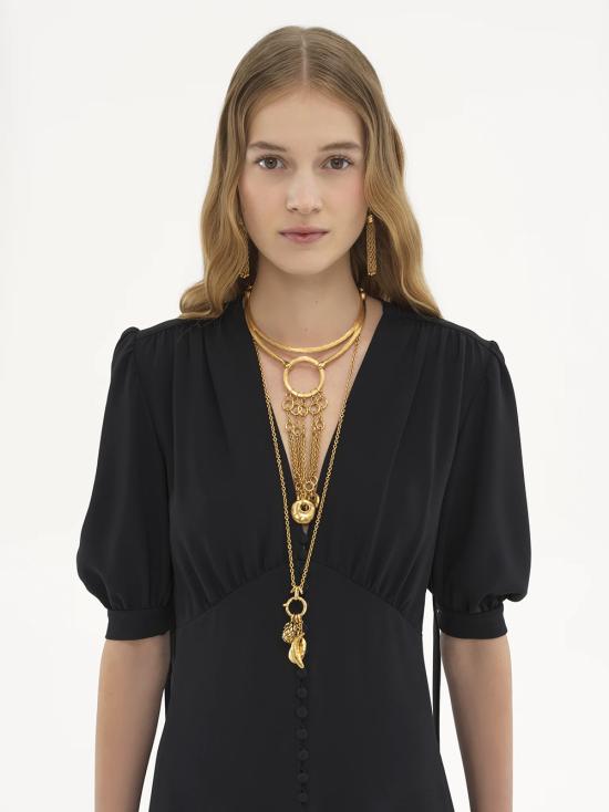 25SS 끌로에 미디 원피스 CH25SRO49263 001 Black - CHLOE