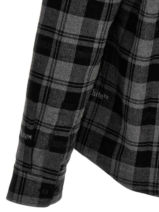 24FW 오프화이트 긴팔 셔츠 OMGE030C99FAB0010800 Grey - OFF WHITE