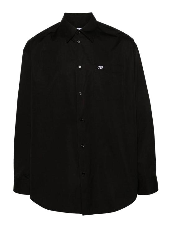  오프화이트 긴팔 셔츠 OMGE004C99FAB0011001 Black
