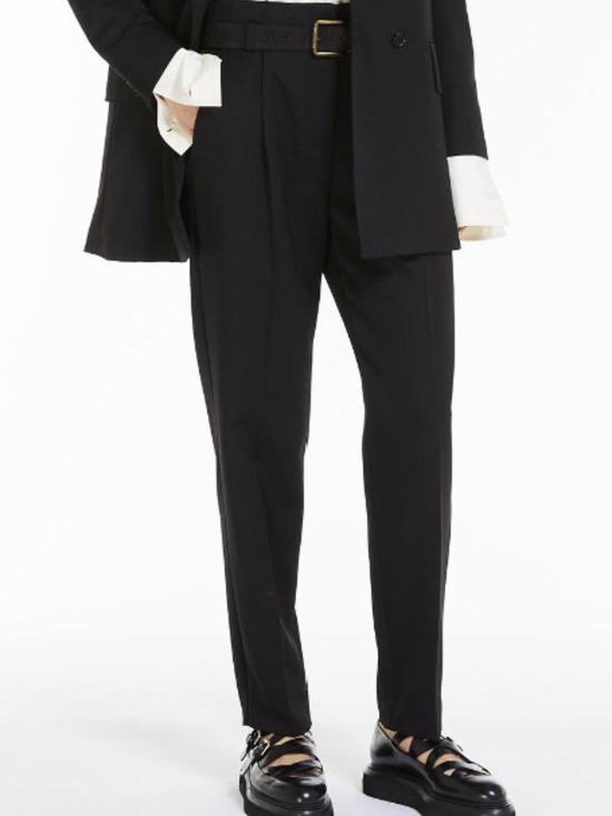 막스마라 스트레이트 팬츠 2411131151600003 Black - MAX MARA