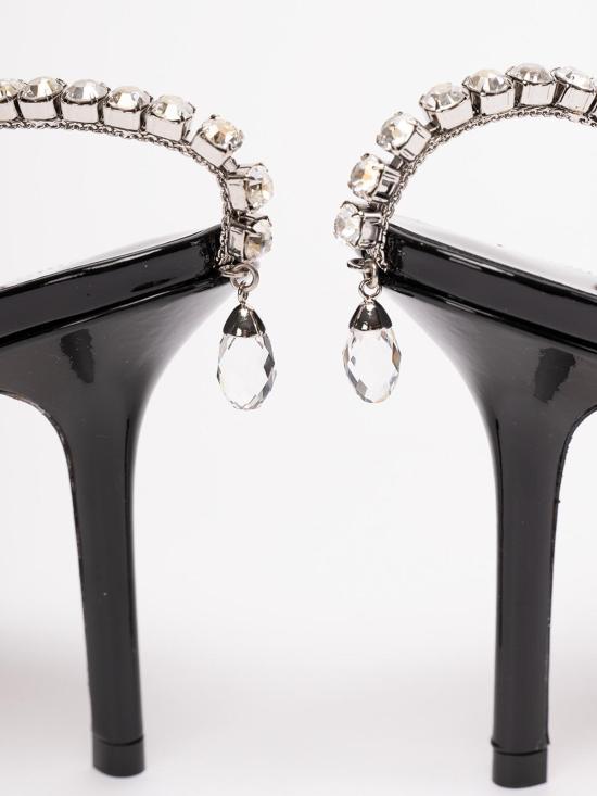 26FW 지미추 샌들 SAEDA85BOBBLACKCRYSTAL - JIMMY CHOO