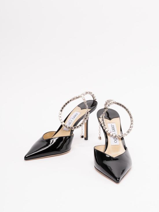 26FW 지미추 샌들 SAEDA85BOBBLACKCRYSTAL - JIMMY CHOO