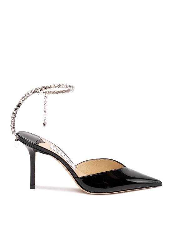 26FW 지미추 샌들 SAEDA85BOBBLACKCRYSTAL