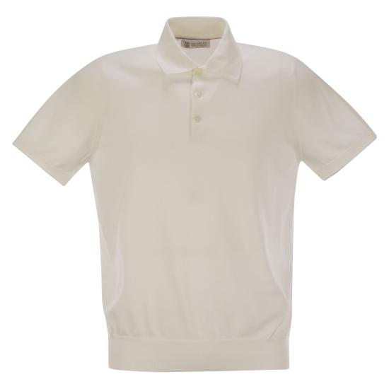 브루넬로 쿠치넬리 폴로 티셔츠 M29800125 CREAM