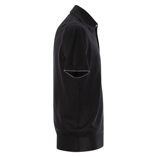  브루넬로 쿠치넬리 폴로 티셔츠 M29800125 BLACK - BRUNELLO CUCINELLI