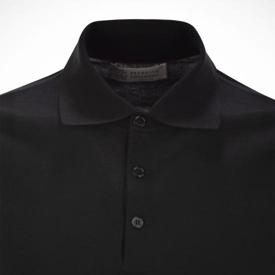  브루넬로 쿠치넬리 폴로 티셔츠 M29800125 BLACK - BRUNELLO CUCINELLI