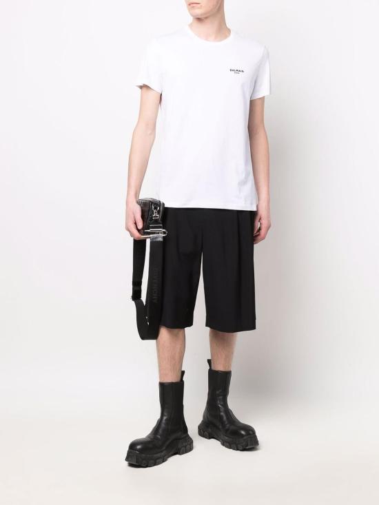  발망 반팔 티셔츠 XH0EF000BB04GAB White - BALMAIN