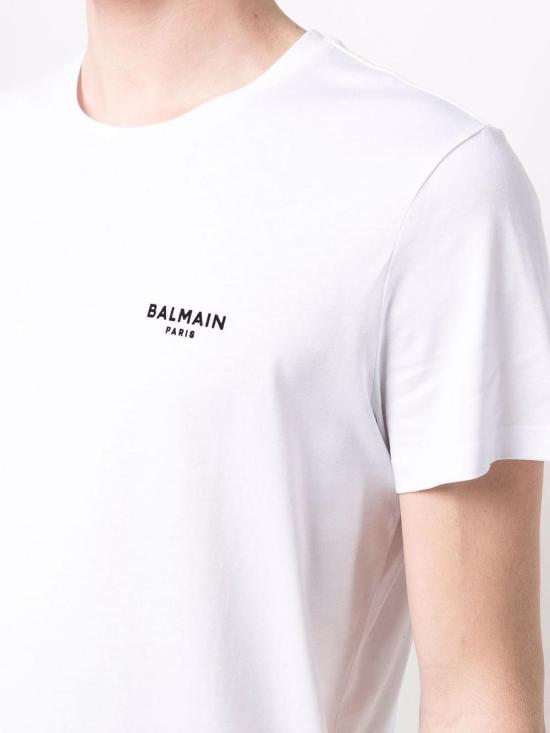  발망 반팔 티셔츠 XH0EF000BB04GAB White - BALMAIN