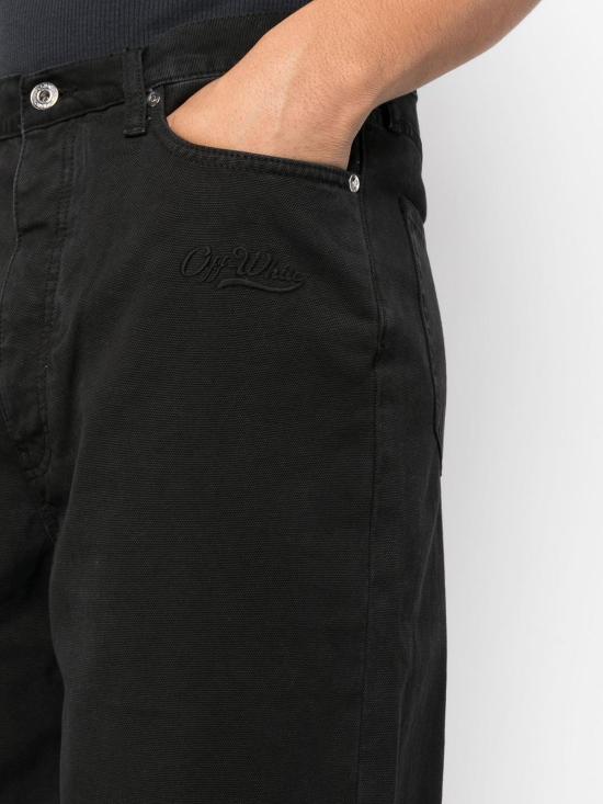 오프화이트 숏팬츠 OMCB084S23FAB0011010 Black - OFF WHITE