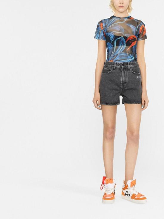  오프화이트 데님 숏팬츠 OWYC007F22DEN0010701 Grey - OFF WHITE