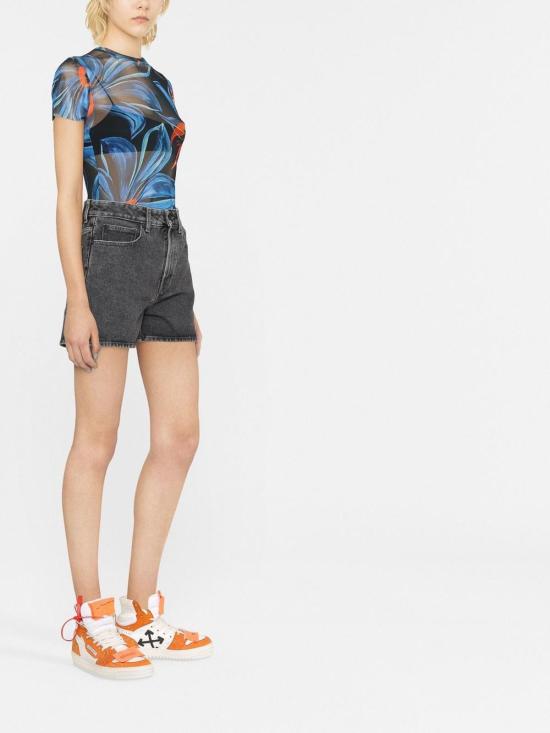  오프화이트 데님 숏팬츠 OWYC007F22DEN0010701 Grey - OFF WHITE