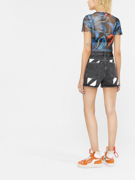  오프화이트 데님 숏팬츠 OWYC007F22DEN0010701 Grey - OFF WHITE