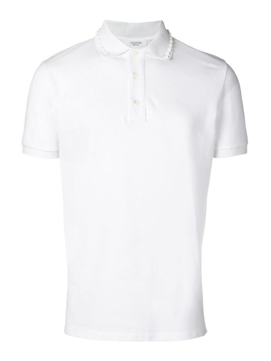  발렌티노 가라바니 폴로 티셔츠 RV3MH00CLEX0BO White