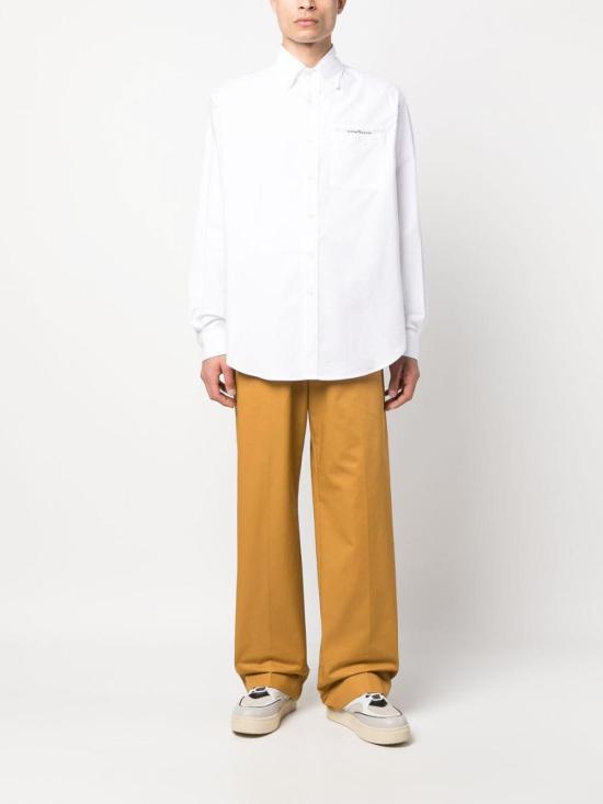  팜앤젤스 긴팔 셔츠 PMGE012E23FAB0010110 White - PALM ANGELS