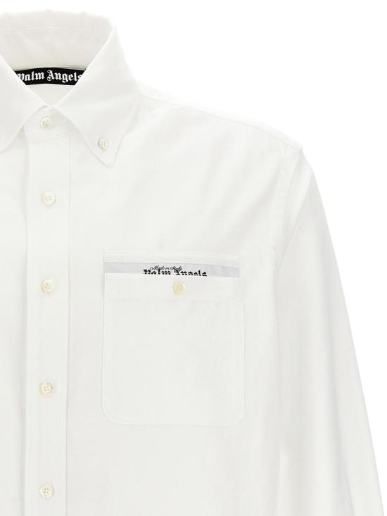  팜앤젤스 긴팔 셔츠 PMGE012E23FAB0010110 White - PALM ANGELS