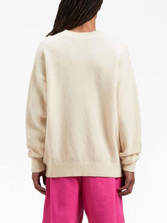 24FW 팜앤젤스 스웨터 PMHE054F23KNI0040110 White - PALM ANGELS