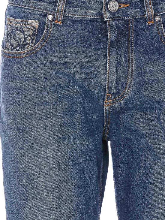  스텔라 맥카트니 스트레이트 팬츠 6D00303SPH894480 Blue - STELLA MCCARTNEY