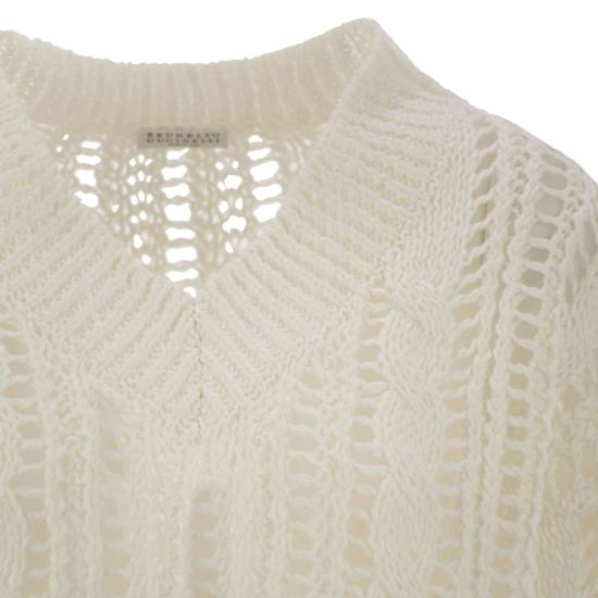 25SS 브루넬로 쿠치넬리 스웨터 M3Y351812 CREAM - BRUNELLO CUCINELLI