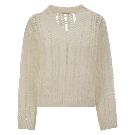 25SS 브루넬로 쿠치넬리 스웨터 M3Y351812 CREAM