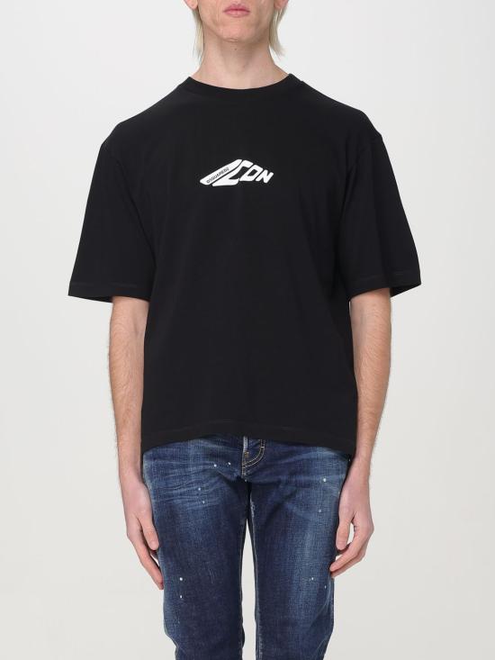 25FW 디스퀘어드2 반팔 티셔츠 S79GC0096D20033 900 Black