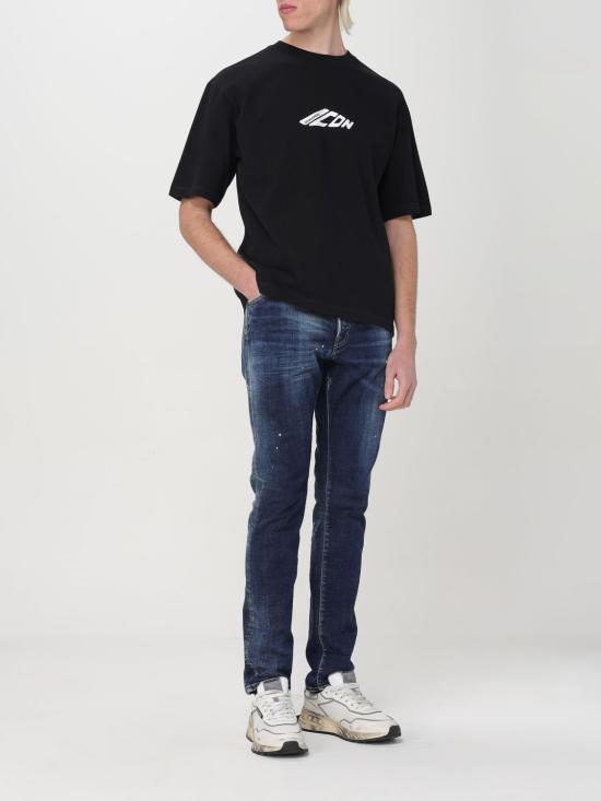 25FW 디스퀘어드2 반팔 티셔츠 S79GC0096D20033 900 Black - DSQUARED2