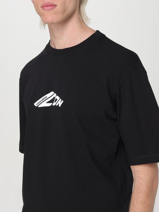 25FW 디스퀘어드2 반팔 티셔츠 S79GC0096D20033 900 Black - DSQUARED2