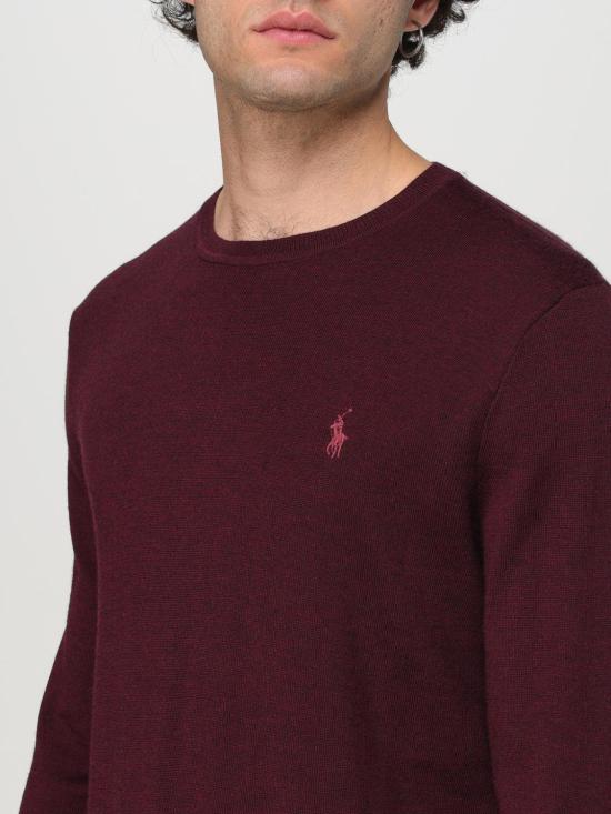 25FW 폴로 랄프로렌 스웨터 710946143 005 Burgundy - POLO RALPH LAUREN