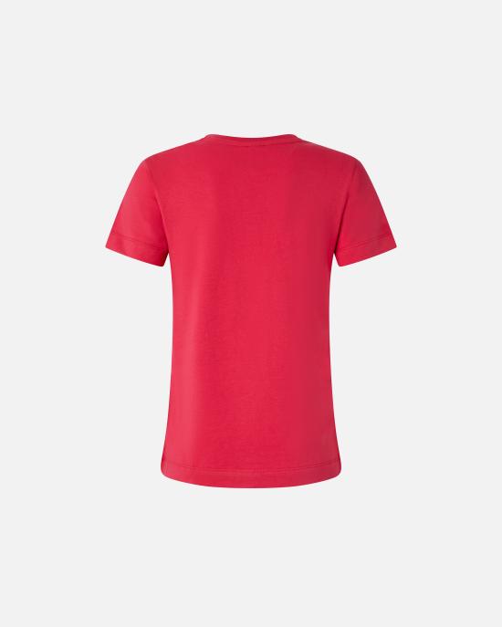  핑코 반팔 티셔츠 100355A2HN O57 Rosso passata di pom - PINKO