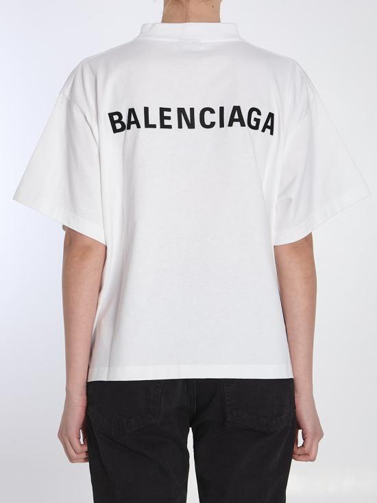 25SS 발렌시아가 반팔 티셔츠 4021893 818431 TPVK1 9040 WHITE - BALENCIAGA