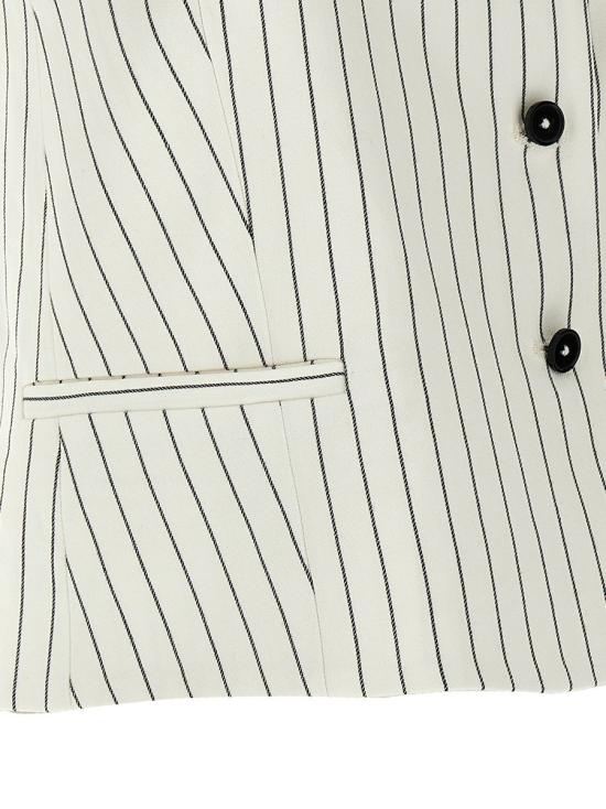 25SS 루루 스튜디오 베스트 VANUAIVORY BLACK STRIPES WHITE - LOULOU STUDIO