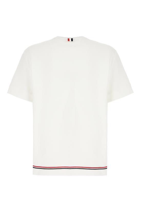 25SS 톰브라운 반팔 티셔츠 FJS193AJ0185 100 WHITE - THOM BROWNE