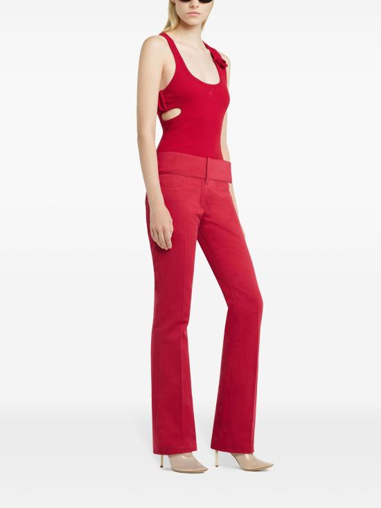  쿠레쥬 스트레이트 팬츠 125CPA316PL0178 4015 RUBY - COURREGES