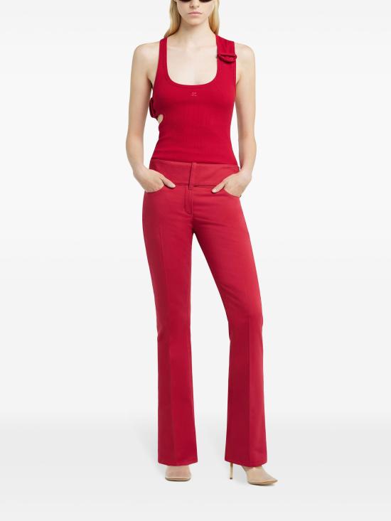  쿠레쥬 스트레이트 팬츠 125CPA316PL0178 4015 RUBY - COURREGES