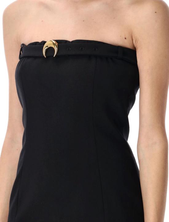 25SS 마린세르 숏 원피스 WDR355ARWOV0001 BK99 BLACK - MARINE SERRE