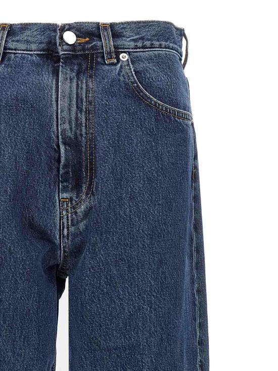  루루 스튜디오 스트레이트 팬츠 WULARWASHEDBLUE Blue - LOULOU STUDIO