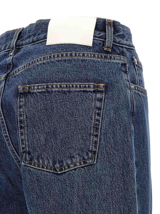  루루 스튜디오 스트레이트 팬츠 WULARWASHEDBLUE Blue - LOULOU STUDIO