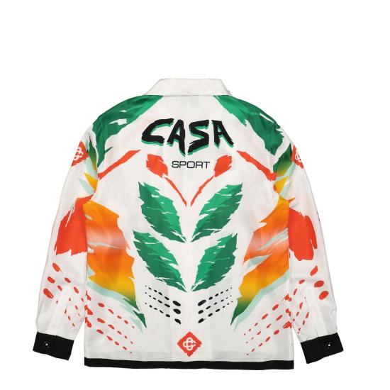  카사블랑카 긴팔 셔츠 CSBM241PRTS015WH CASA MOTO WHITE DOM - CASABLANCA