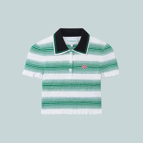  카사블랑카 폴로 티셔츠 CSBW241MRTS020GN GRADIENT STRIPE DOM