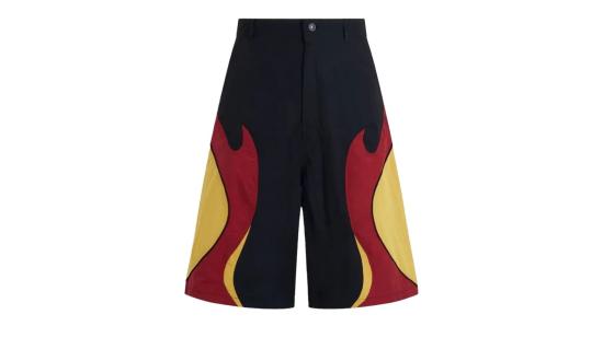  쿠시코크 숏팬츠 KSKM241PRSR007MT YELLOW BLACK DOM